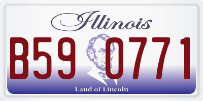 IL license plate B590771