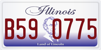IL license plate B590775