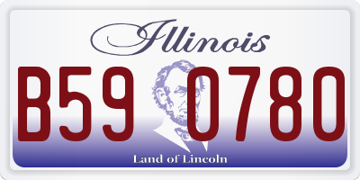 IL license plate B590780