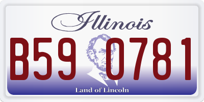 IL license plate B590781