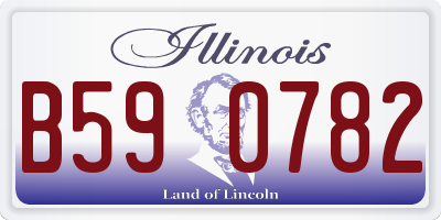 IL license plate B590782
