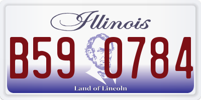 IL license plate B590784
