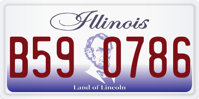 IL license plate B590786