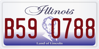 IL license plate B590788