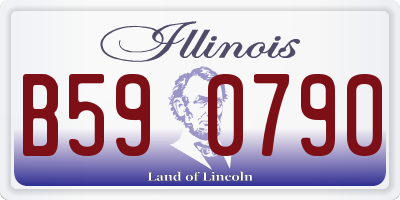 IL license plate B590790