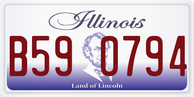 IL license plate B590794
