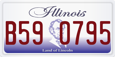 IL license plate B590795