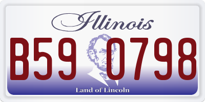 IL license plate B590798