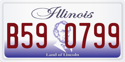 IL license plate B590799