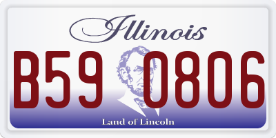 IL license plate B590806