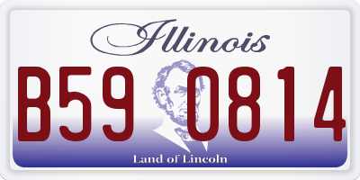 IL license plate B590814