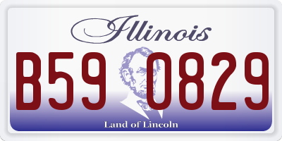 IL license plate B590829