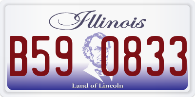 IL license plate B590833