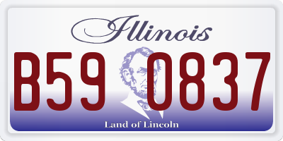 IL license plate B590837