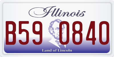IL license plate B590840