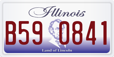 IL license plate B590841