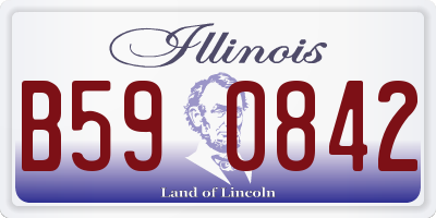 IL license plate B590842