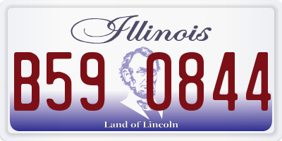 IL license plate B590844