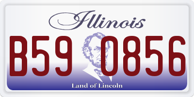 IL license plate B590856