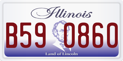 IL license plate B590860