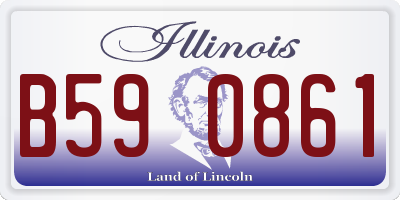 IL license plate B590861