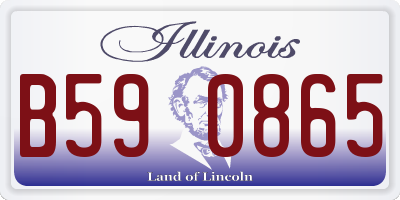 IL license plate B590865