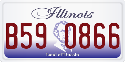 IL license plate B590866
