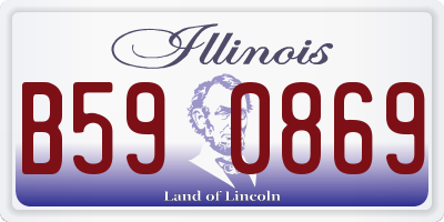 IL license plate B590869