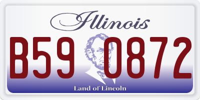 IL license plate B590872