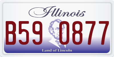 IL license plate B590877