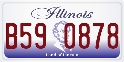 IL license plate B590878