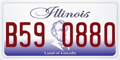 IL license plate B590880