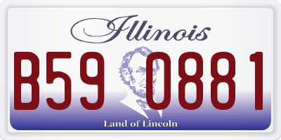 IL license plate B590881