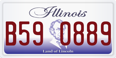IL license plate B590889