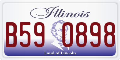IL license plate B590898