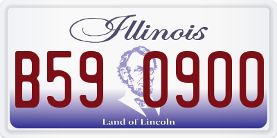 IL license plate B590900
