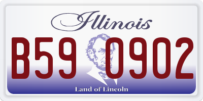 IL license plate B590902