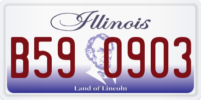 IL license plate B590903