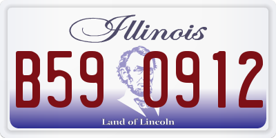 IL license plate B590912