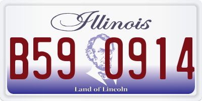 IL license plate B590914