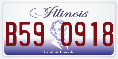 IL license plate B590918