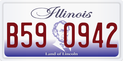 IL license plate B590942