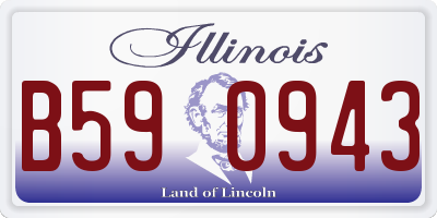 IL license plate B590943
