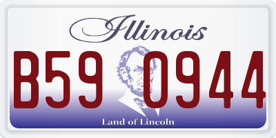 IL license plate B590944