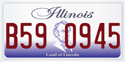 IL license plate B590945
