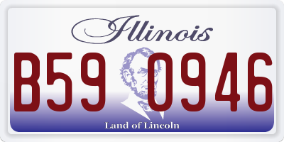 IL license plate B590946