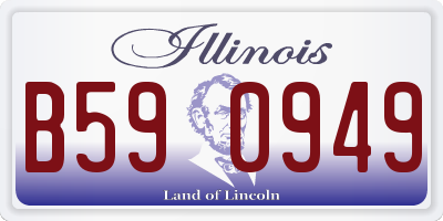 IL license plate B590949