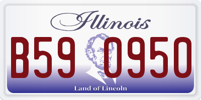 IL license plate B590950
