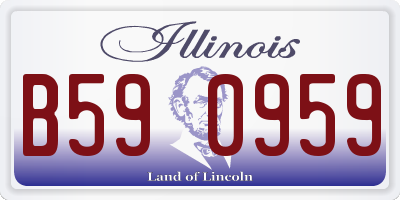 IL license plate B590959