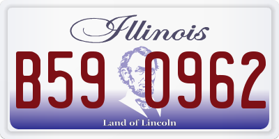 IL license plate B590962